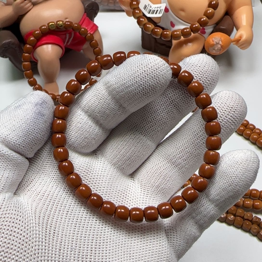 圣***树橄榄核手串/手链老挝核尖单圈6.5