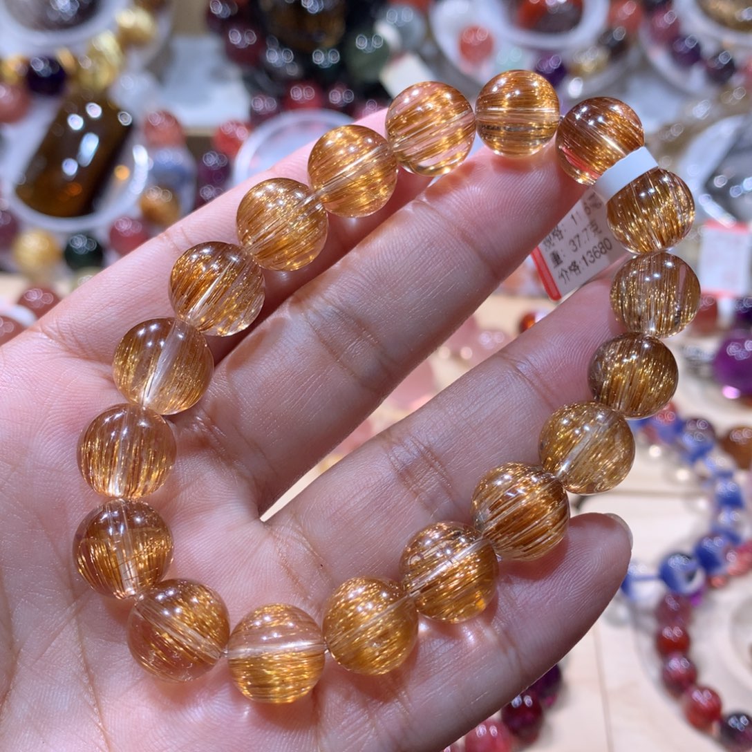 水晶未镶嵌手链铜顺发11.6mm