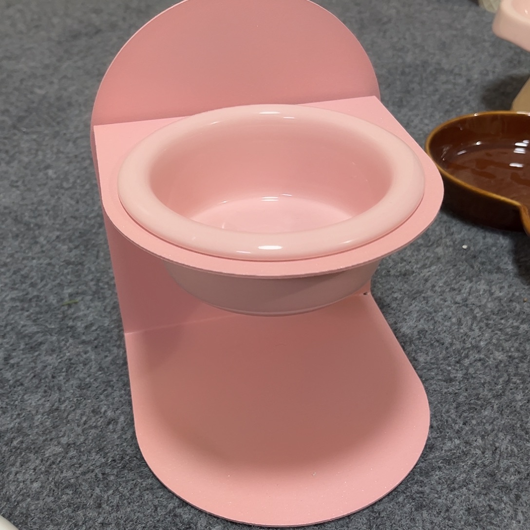 陶瓷粉色碗架子一套