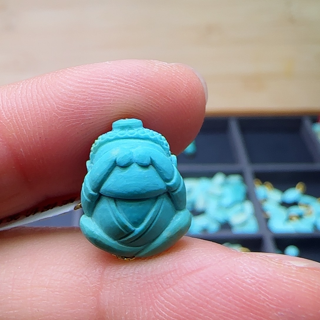 绿松石珠宝半成品未镶嵌