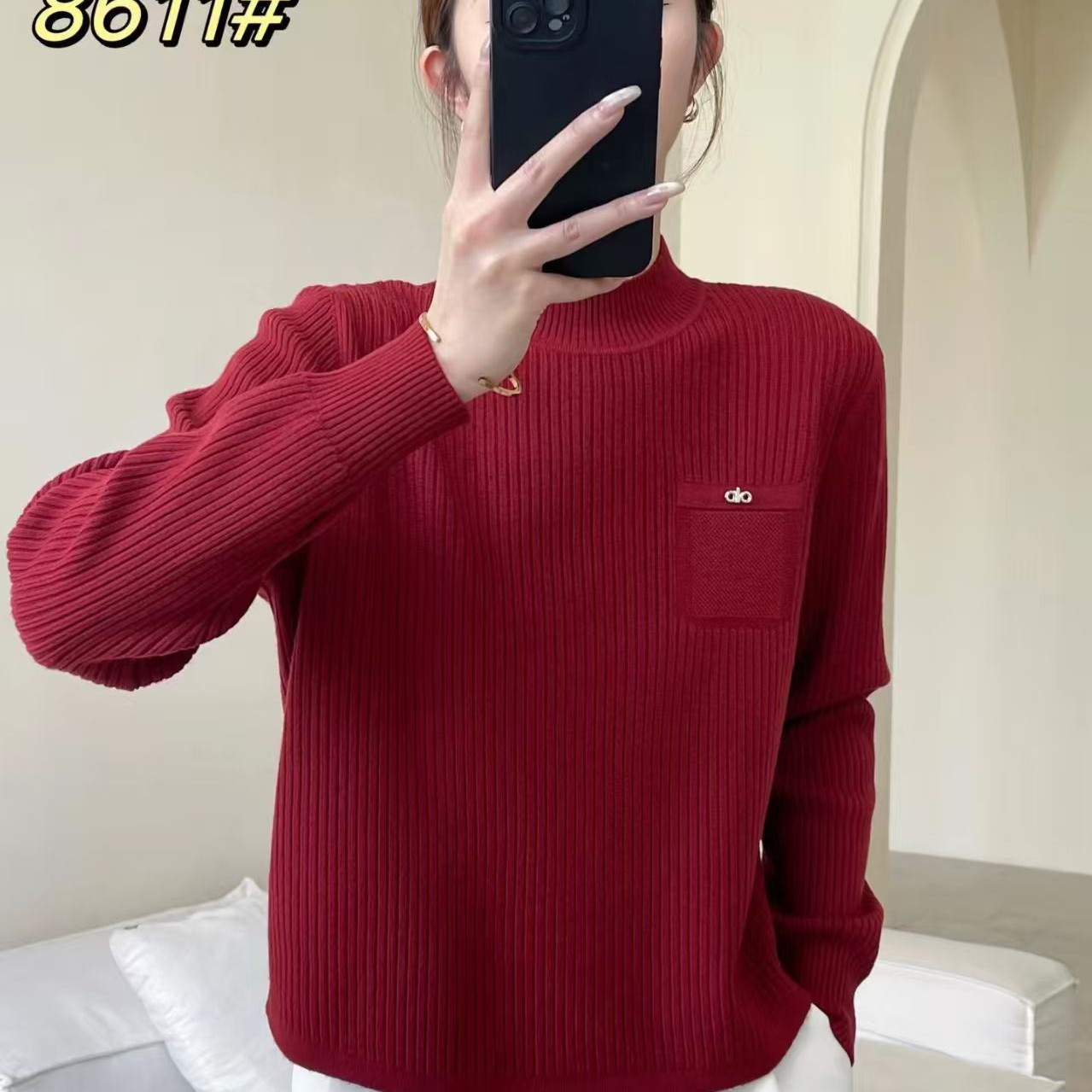 〖铃铛精选〗圆领休闲时尚毛衣