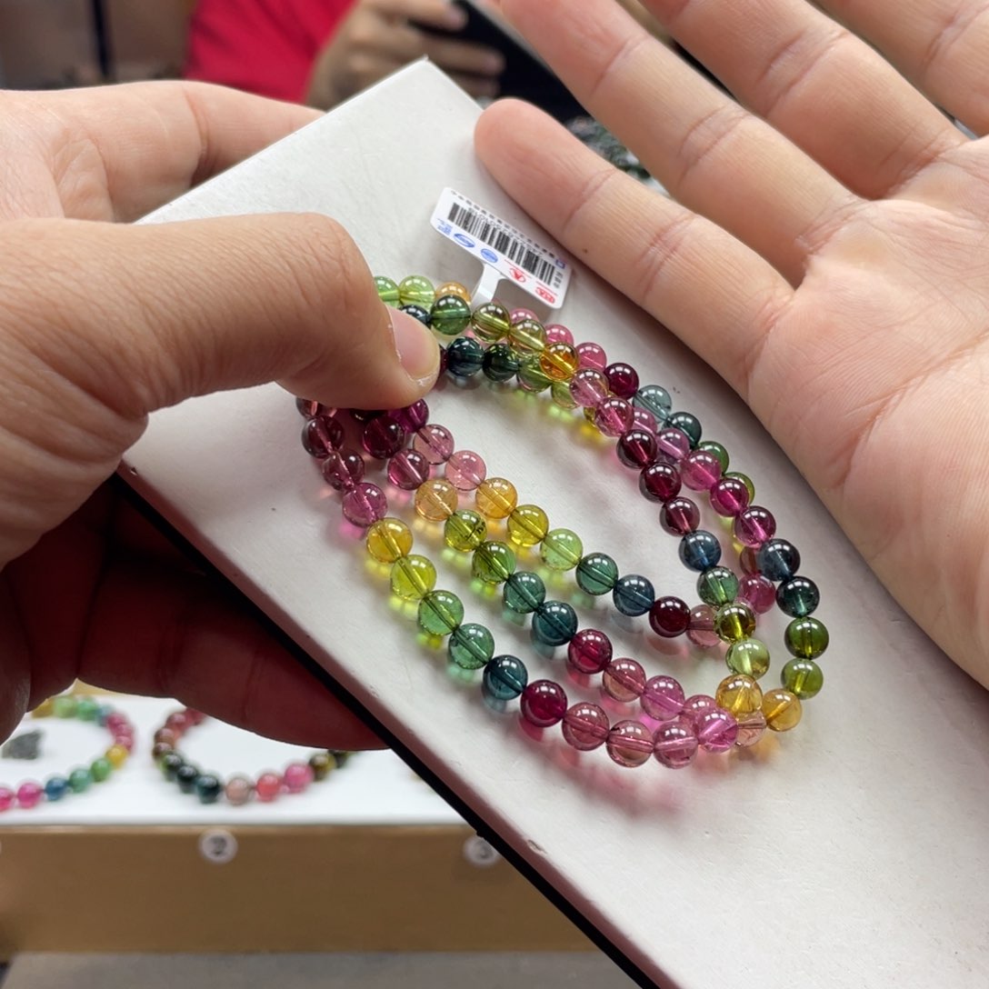 碧玺手串未镶嵌6.3mm.’mmmmmmmm