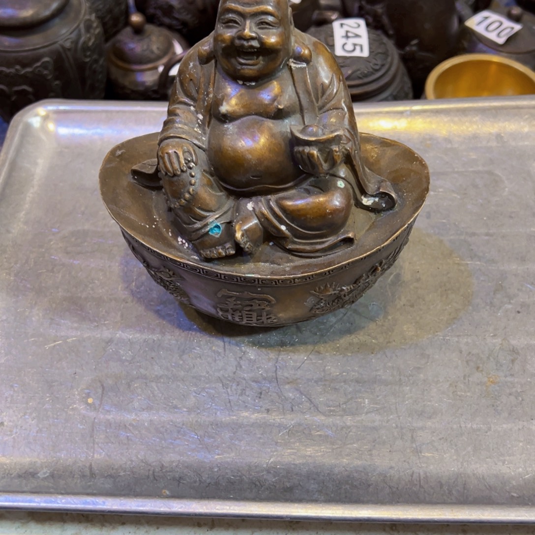 冀***腾黄铜摆件，文房摆件