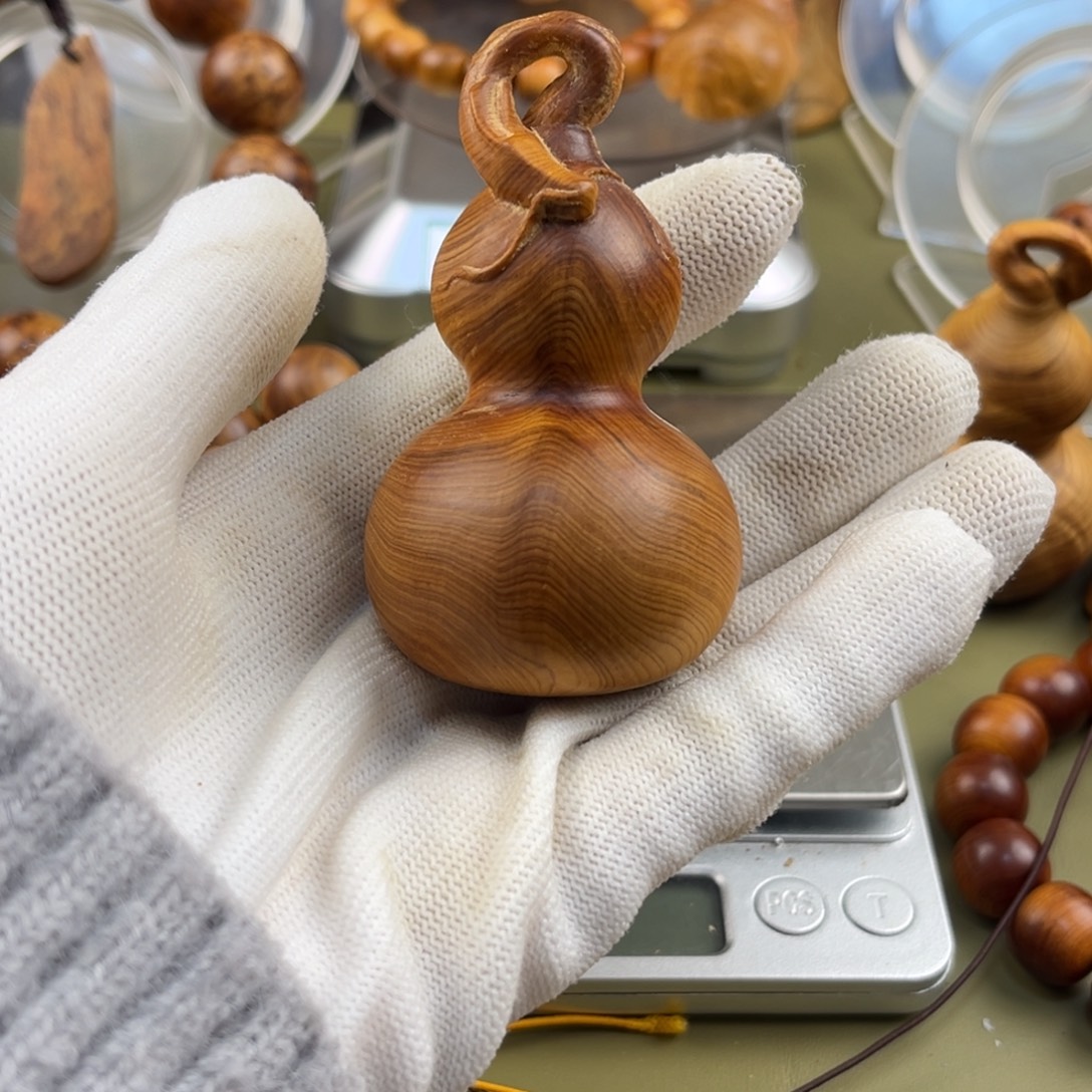 隆***国柏木无事牌小葫芦