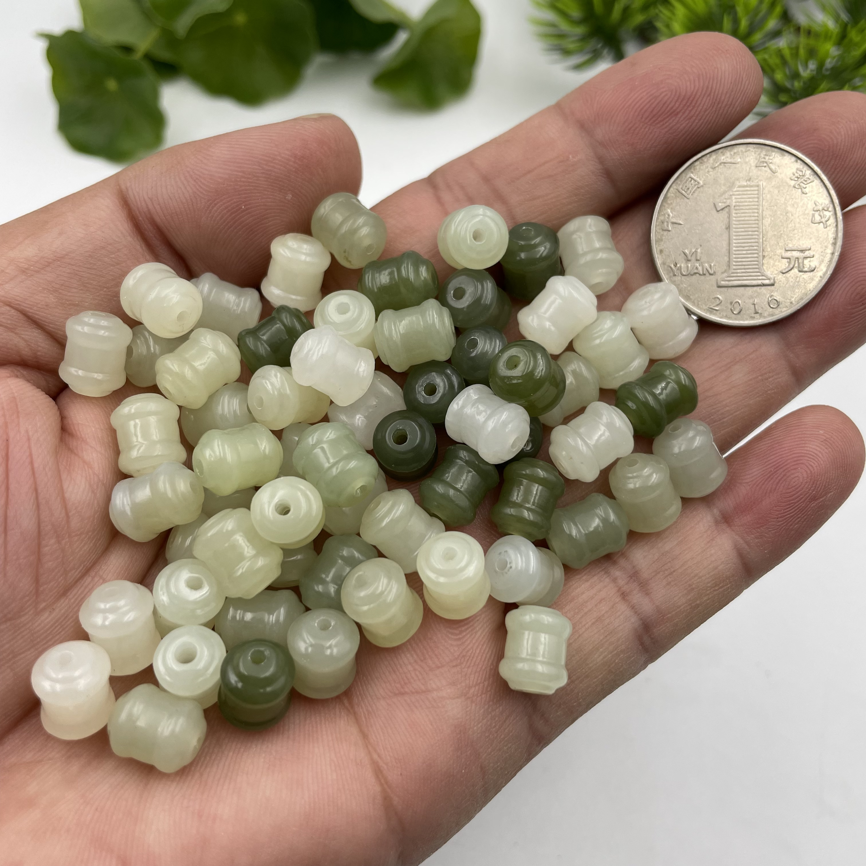 和田玉天然精美竹节挂坠DYI配饰手工雕刻手作时尚百搭多样性发一