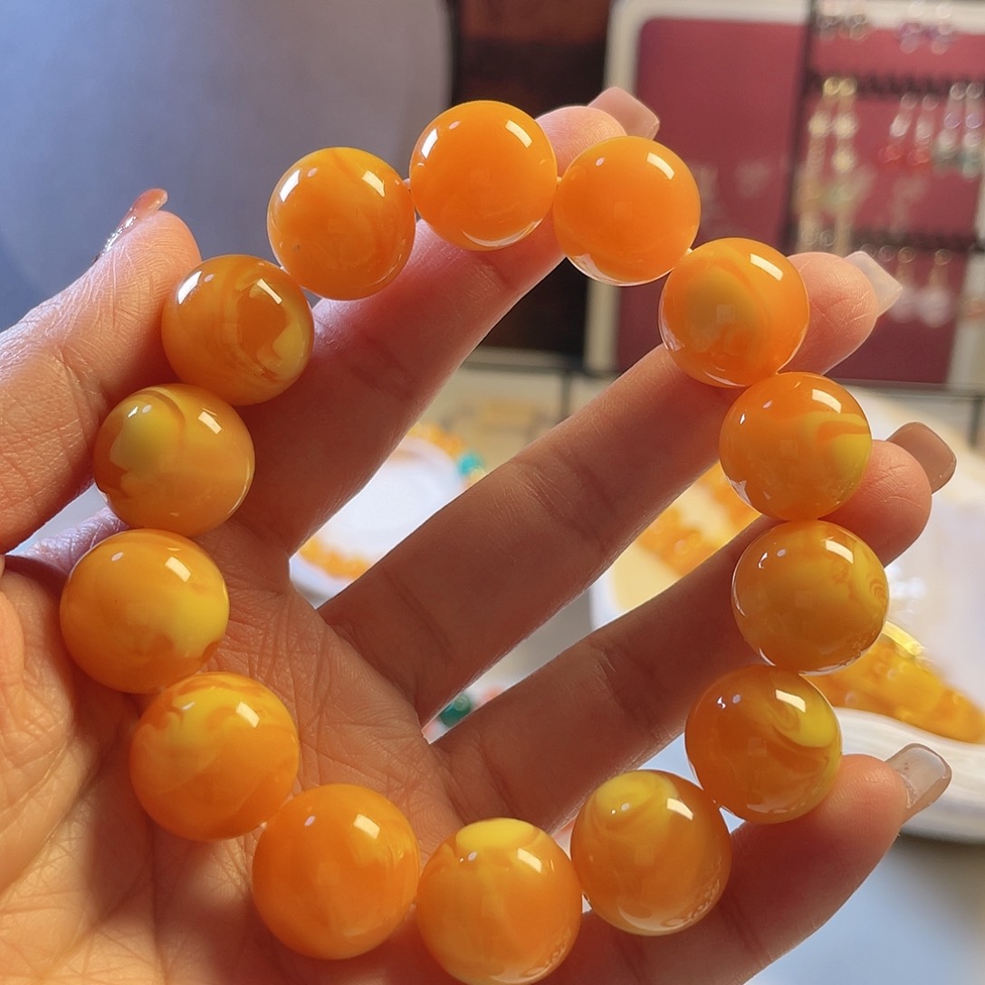 蜜蜡手链未镶嵌手串