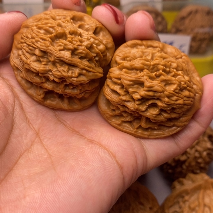 文玩核桃把件41虎头