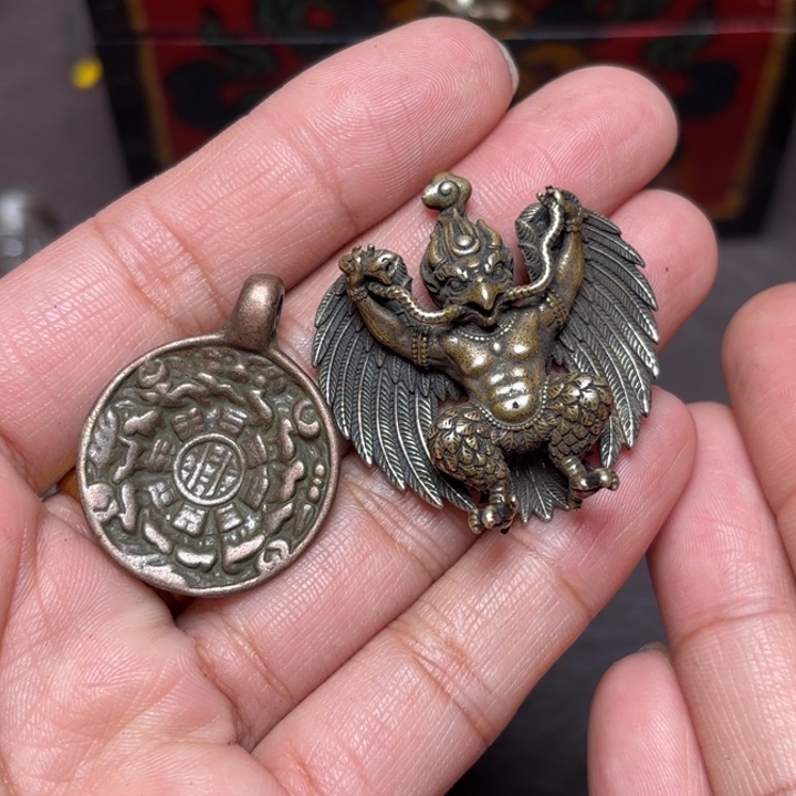 玻璃颈饰藏传喜马拉雅