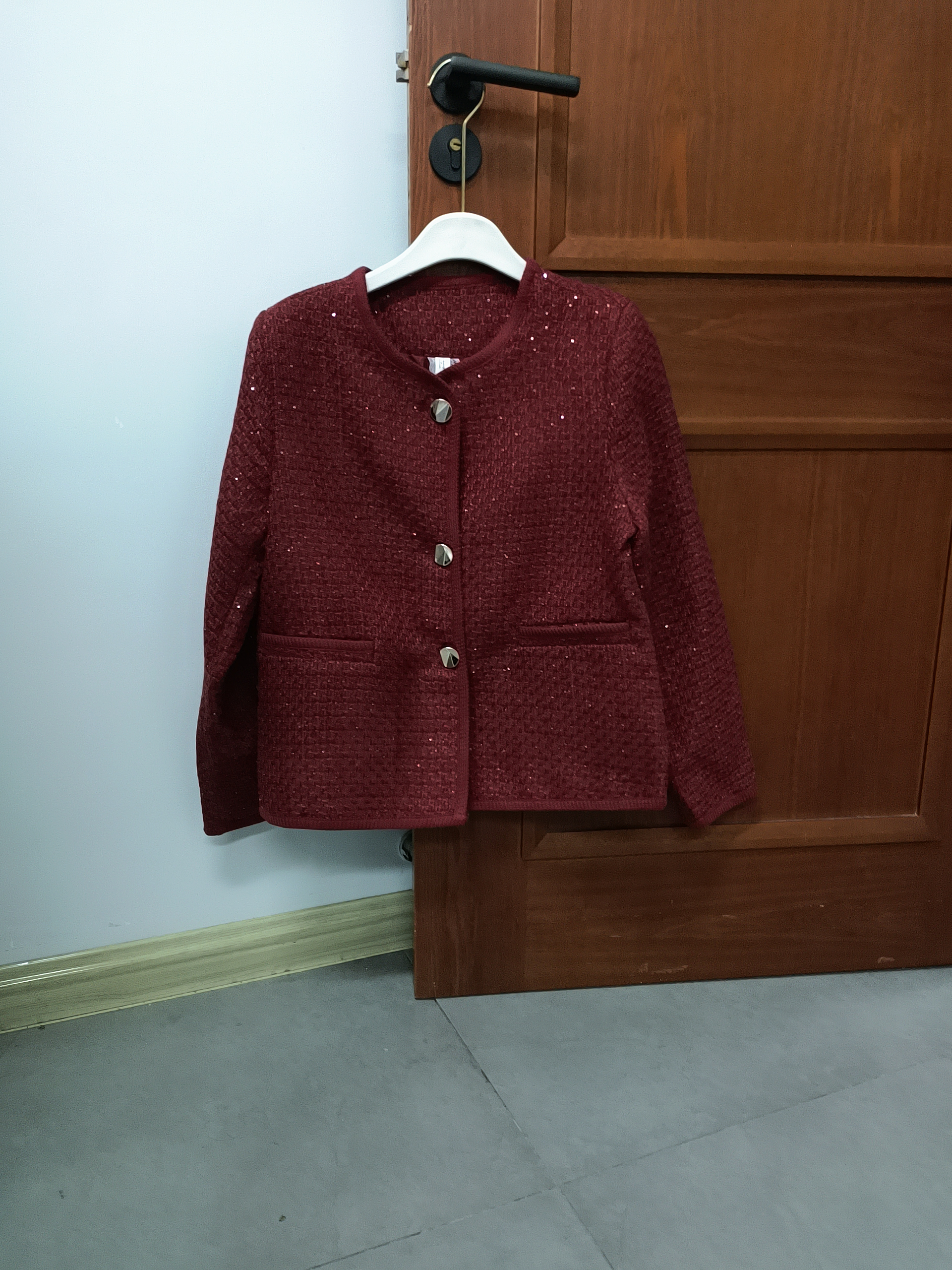 3041【衣长57】小香风外套女2025春秋新款时尚气质显瘦外套【A9】