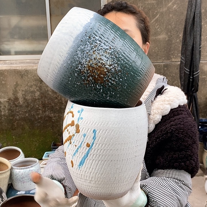 紫砂花盆正品口15高20