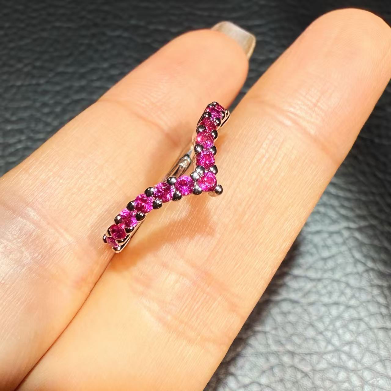 典藏轻奢-红宝石-高精切宝石戒指YE-308