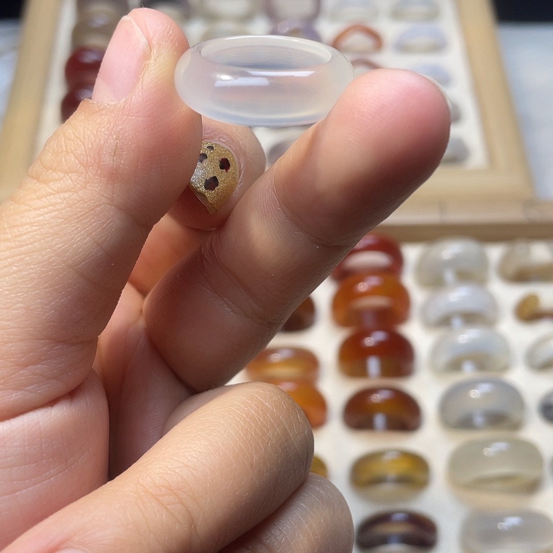 玛瑙/玉髓合金戒指A02港15不退换