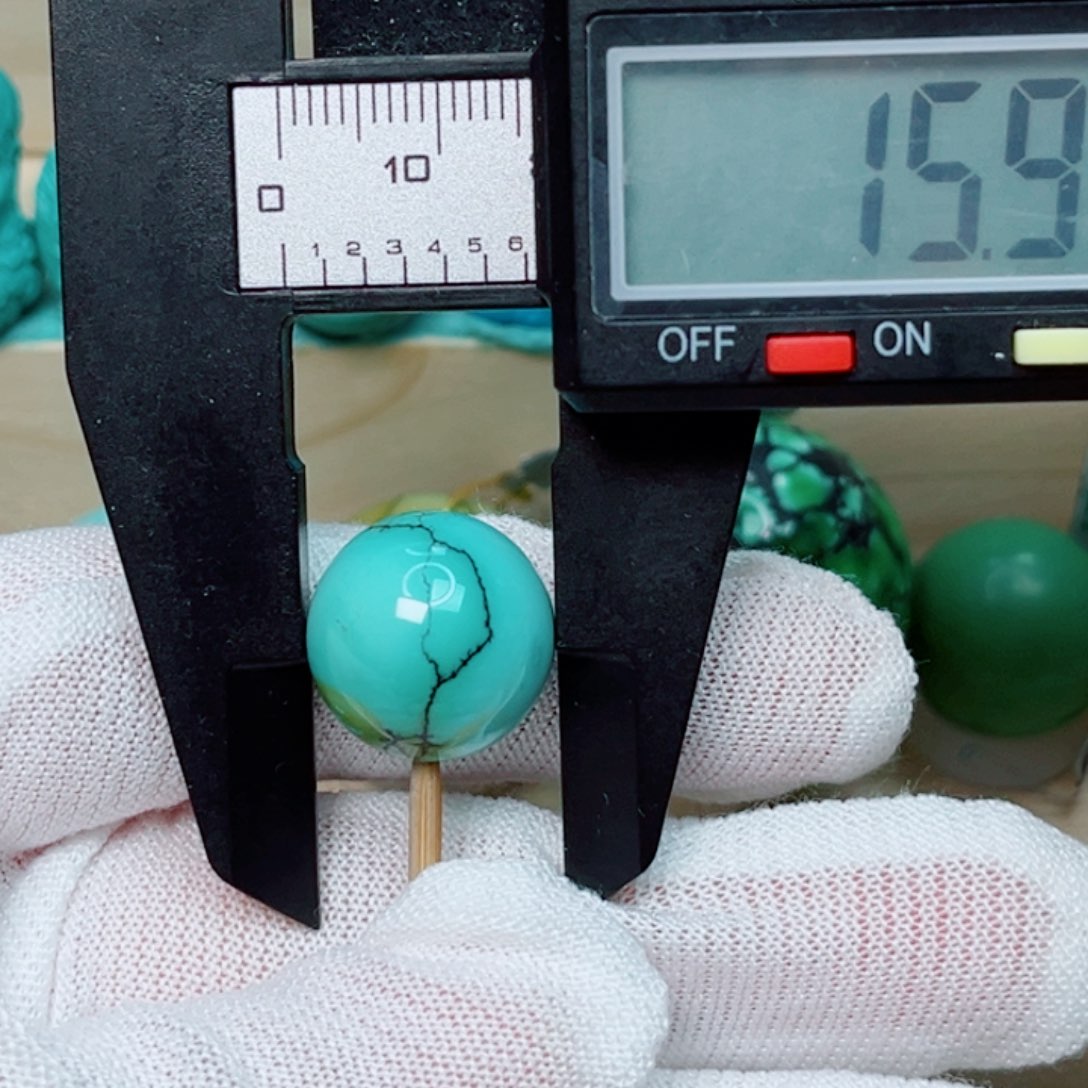 绿松石未镶嵌圆珠