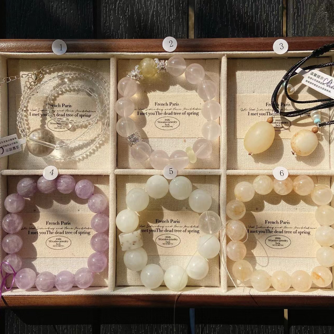 A50 和田玉水晶首饰盘按照对应号拍下发一条