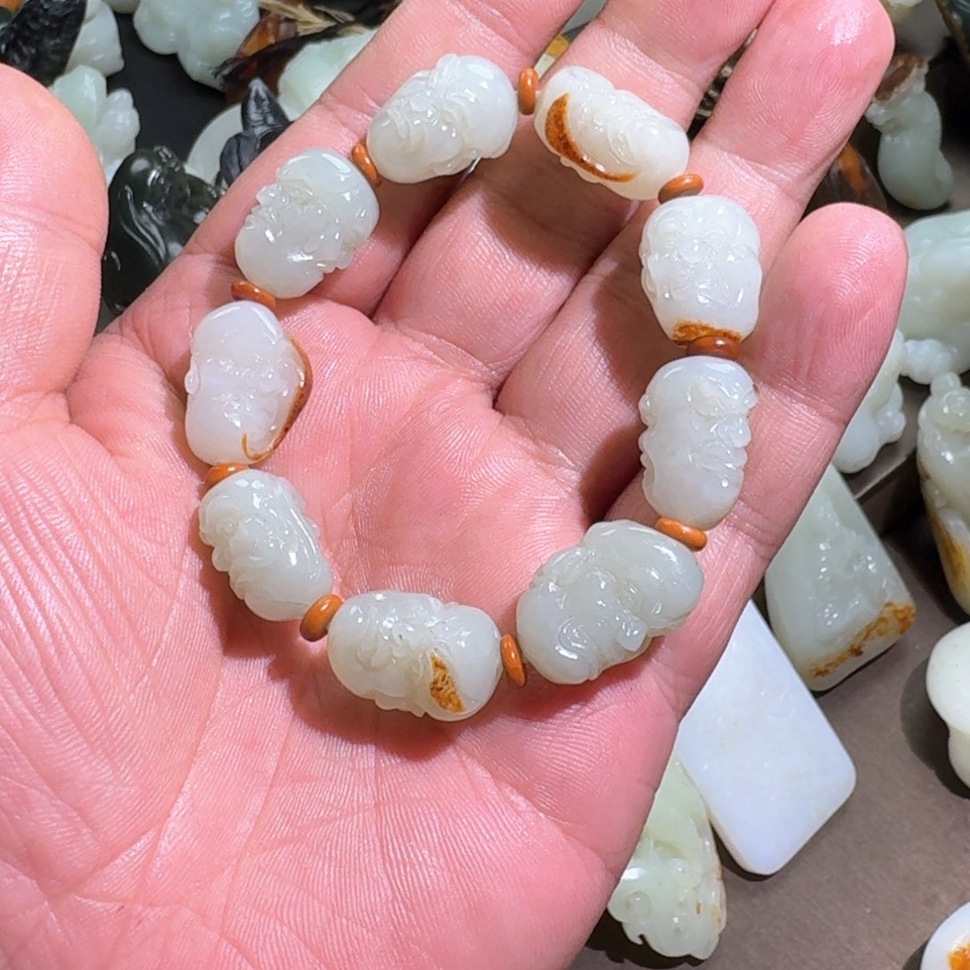 和田玉颈饰未镶嵌贤*