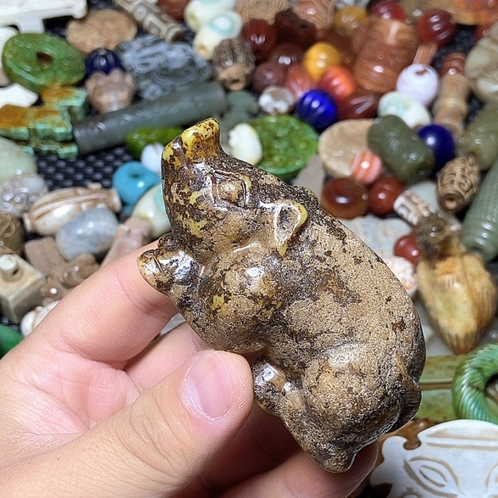 和田玉未镶嵌颈饰123