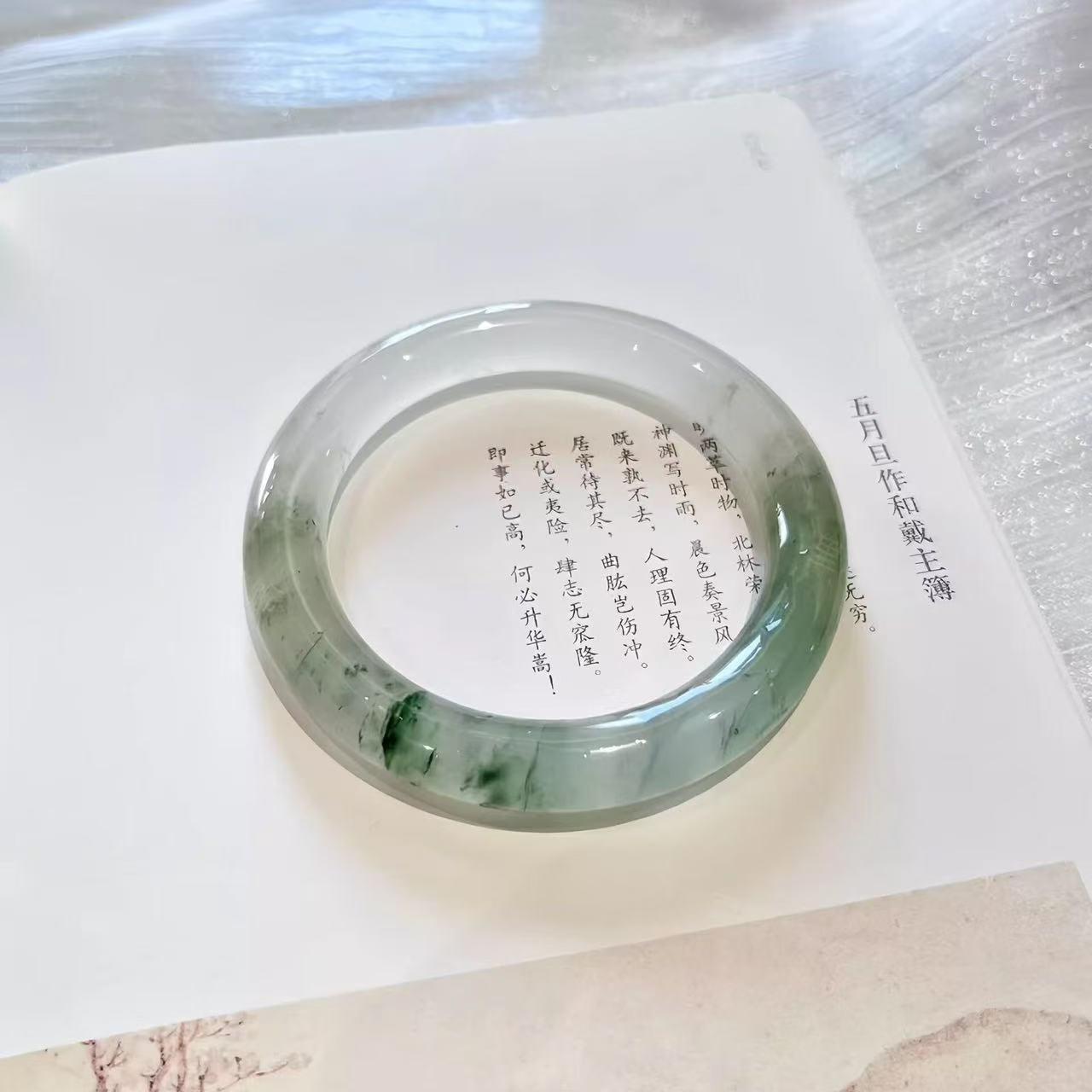 皇后镯12mm琉璃仿玉手镯古风汉服配饰（复制单）
