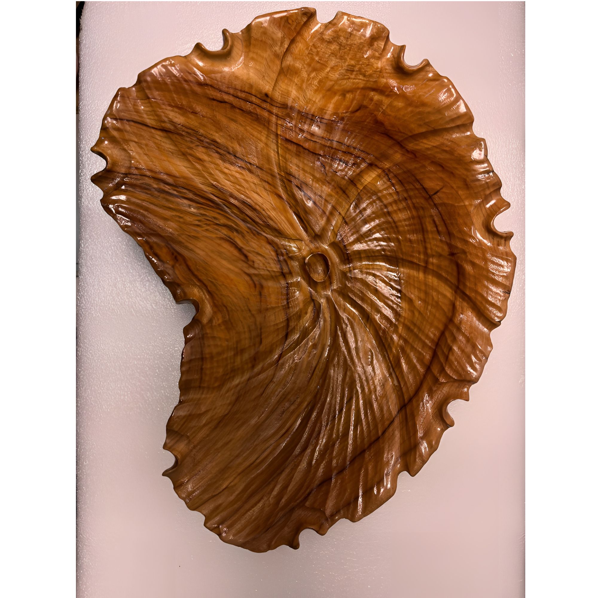 香樟木手工果盘手工雕刻中式创意收纳摆件 