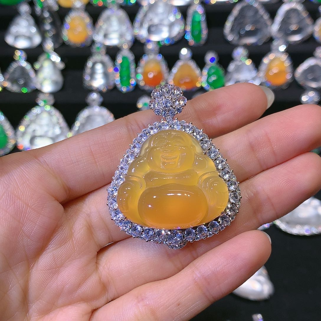 玛瑙/玉髓颈饰银S925镶嵌✨***爱