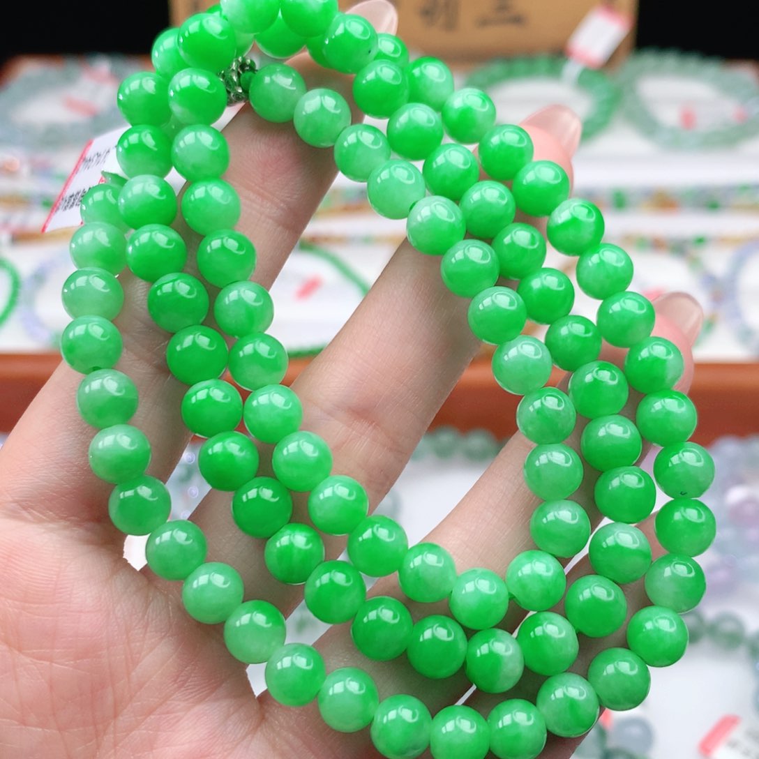 未镶嵌手链翡翠翡翠6.6mm