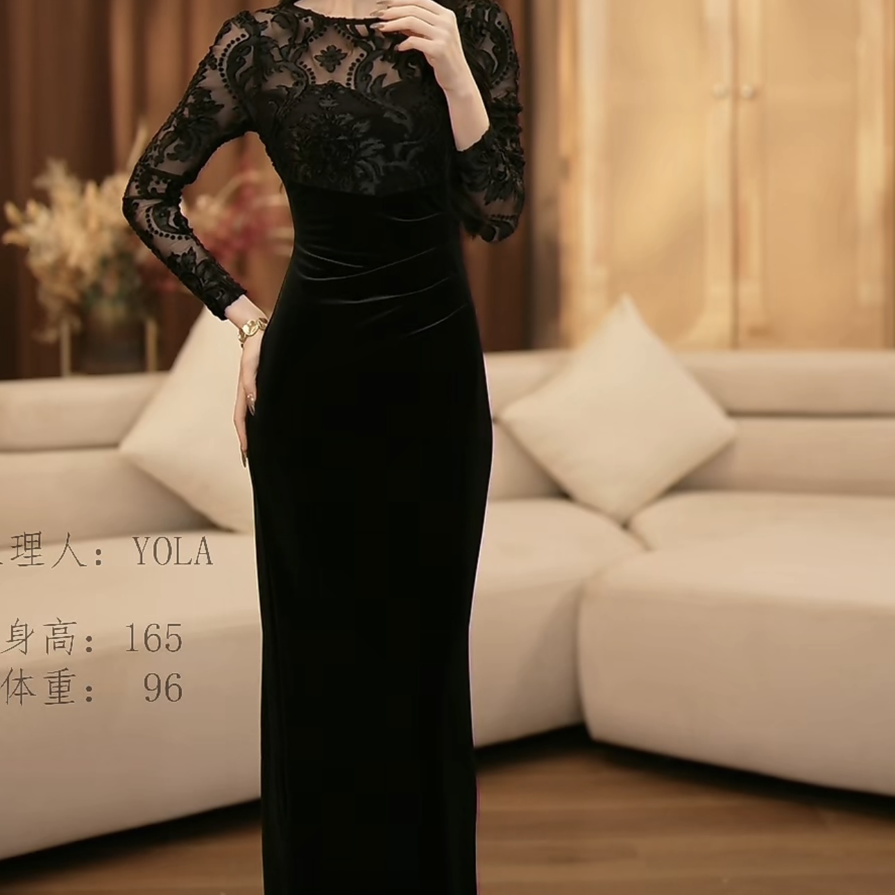 【READYLULU】秘密花园秋季新款法式气质收腰显瘦连衣裙-CY0551