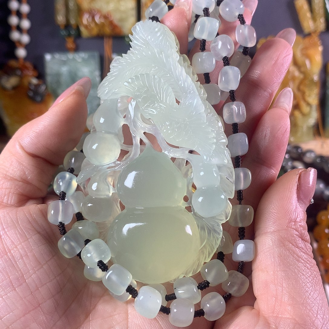 永***果岫玉未镶嵌吊坠(赠链)