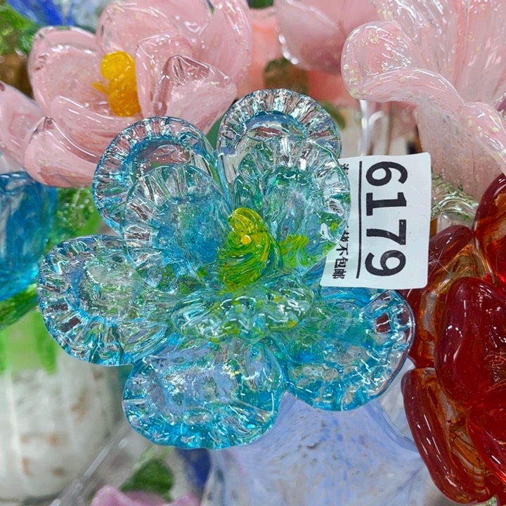 琉璃6179牡丹花 家悦花瓶摆件
