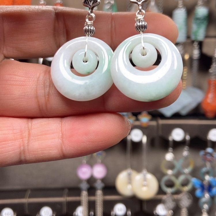 【闪购商品】翡翠耳饰未镶嵌耳饰