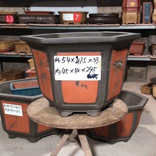 紫砂紫砂花盆包邮