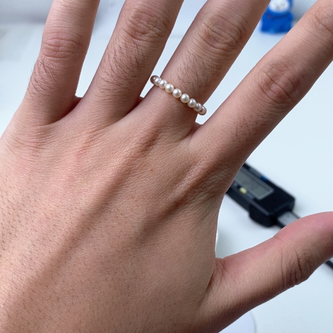 项链淡水珍珠银S925镶嵌