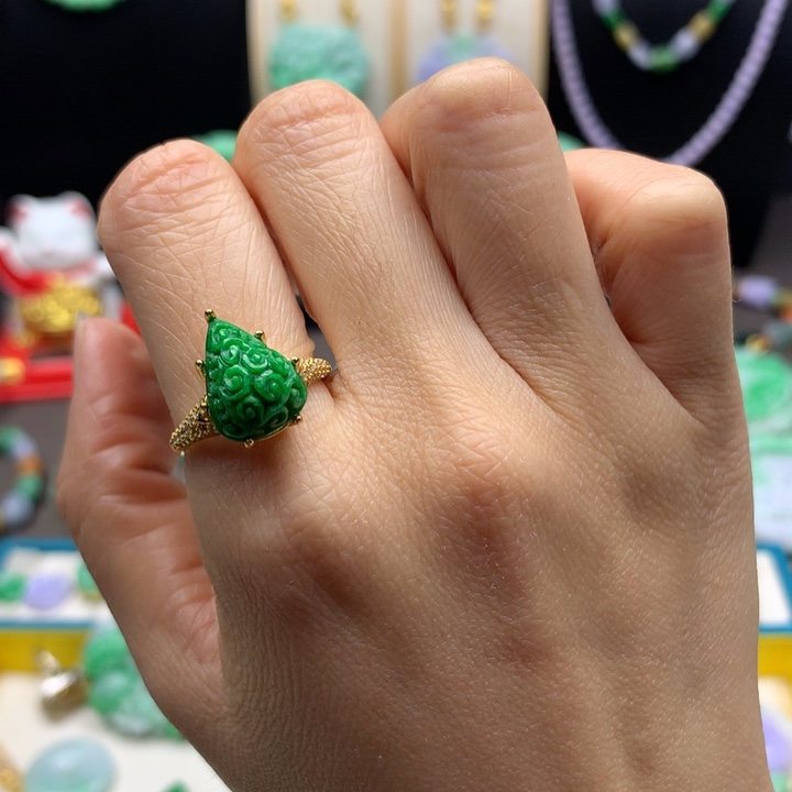 翡翠未镶嵌戒指翡翠戒指