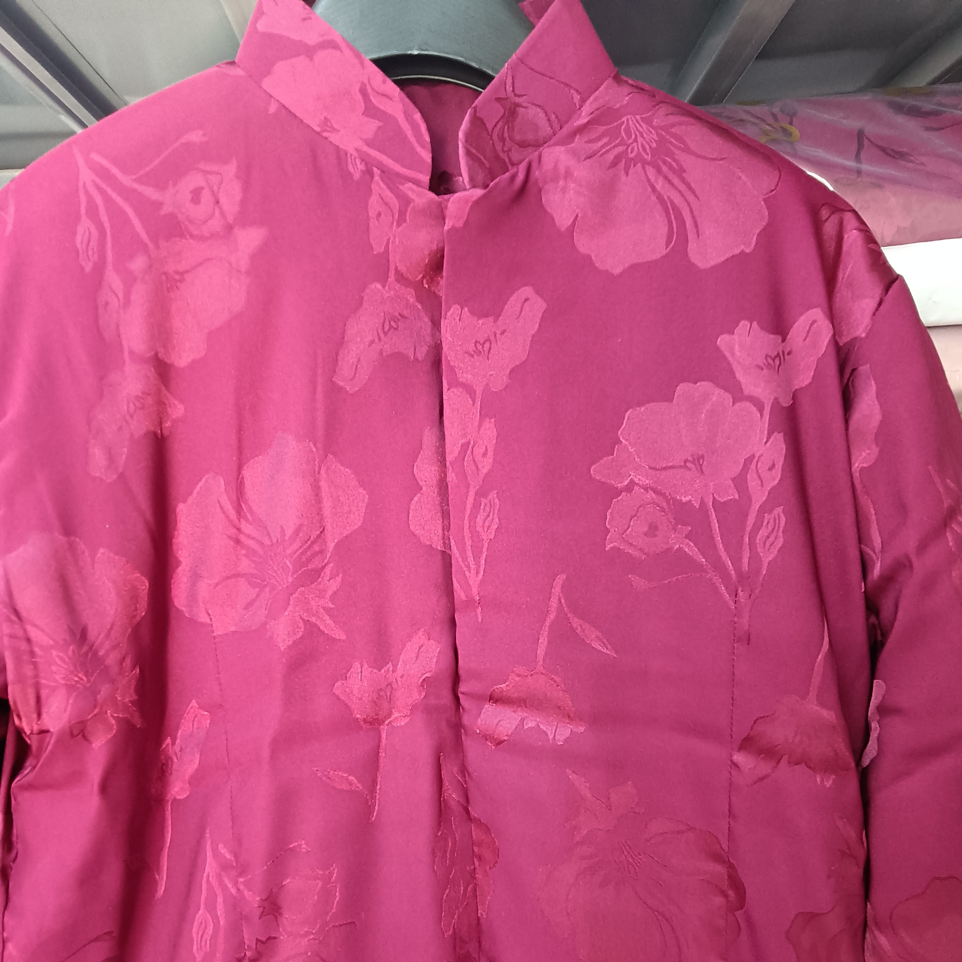 现代女式高档寿服，棉衣棉裤全套