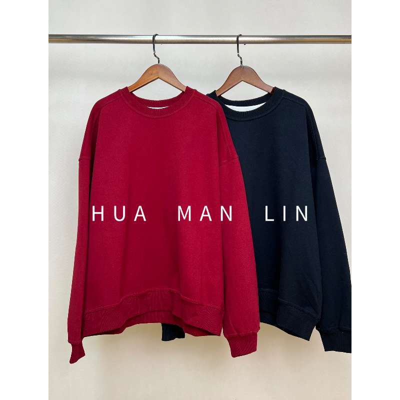 【花滿林】两色圆领净版长袖上衣62371