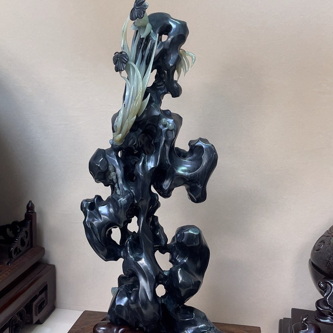 和田玉未镶嵌摆件