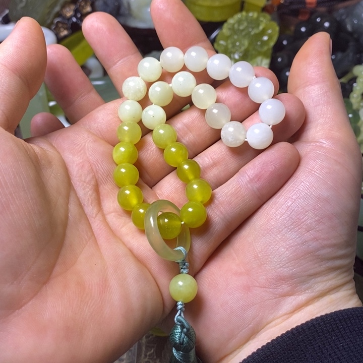 岫玉天然岫玉颈饰未镶嵌