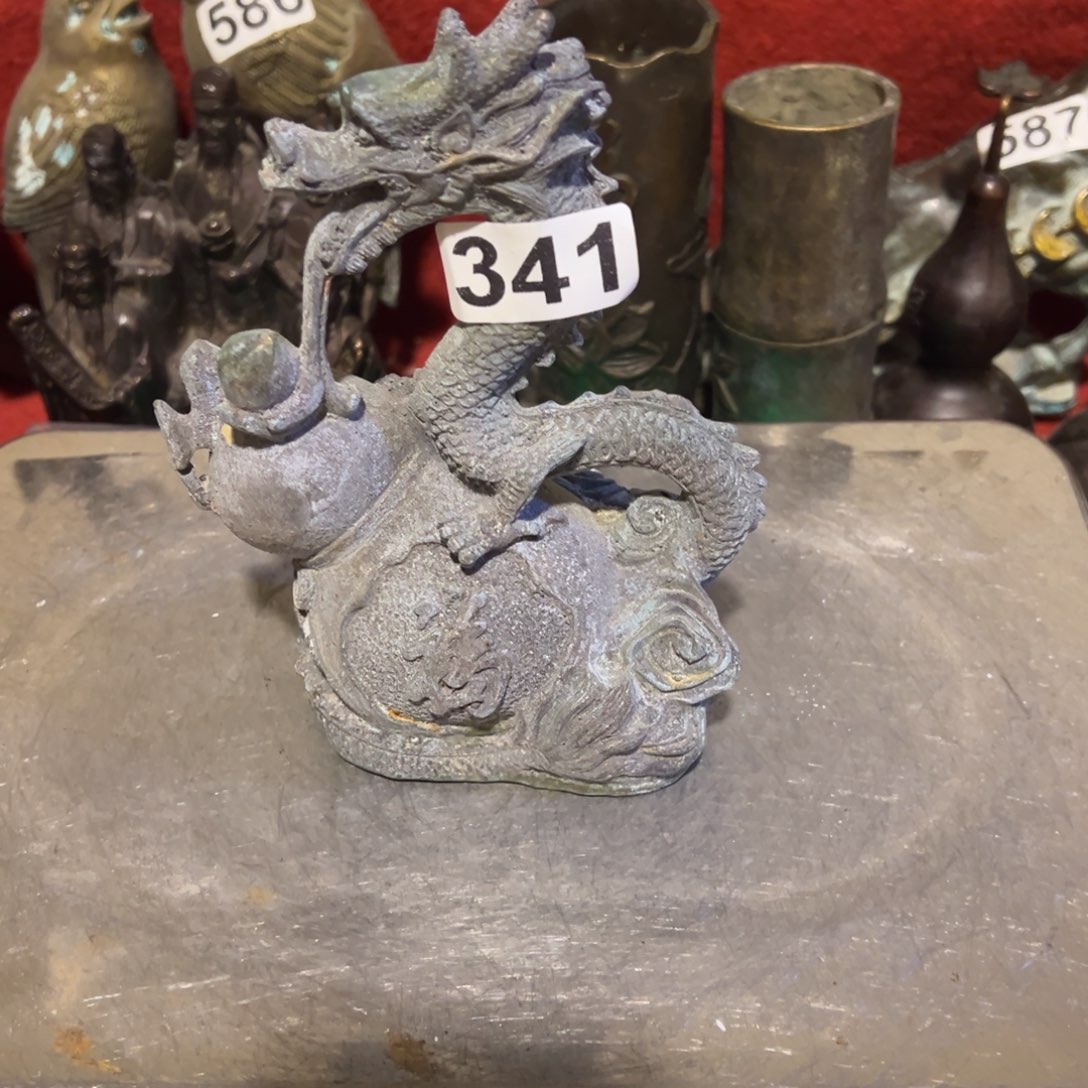 黄铜摆件，文房摆件