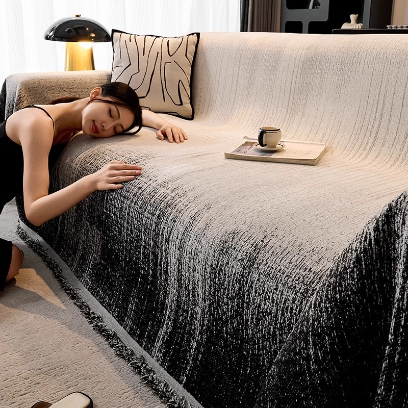 洱峰轻奢高级感沙发盖2025新款四季通用防猫抓防滑坐垫沙发巾盖毯