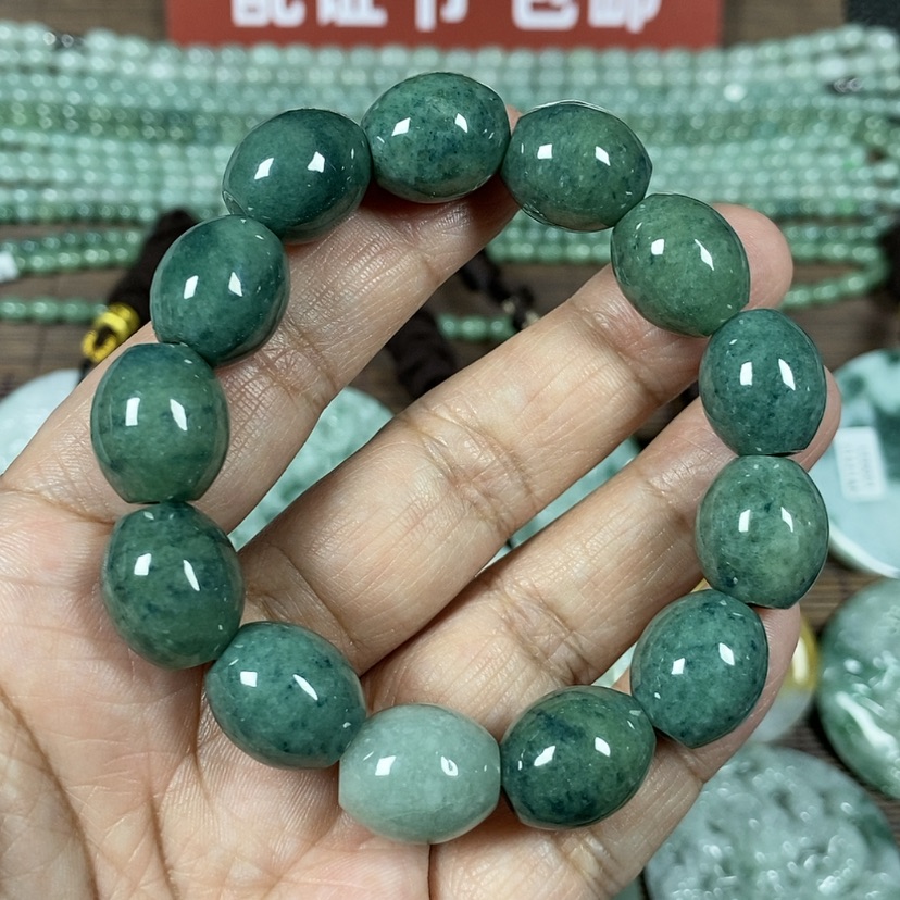 【闪购商品】翡翠颈饰未镶嵌玉手链翡翠玉男款卡14