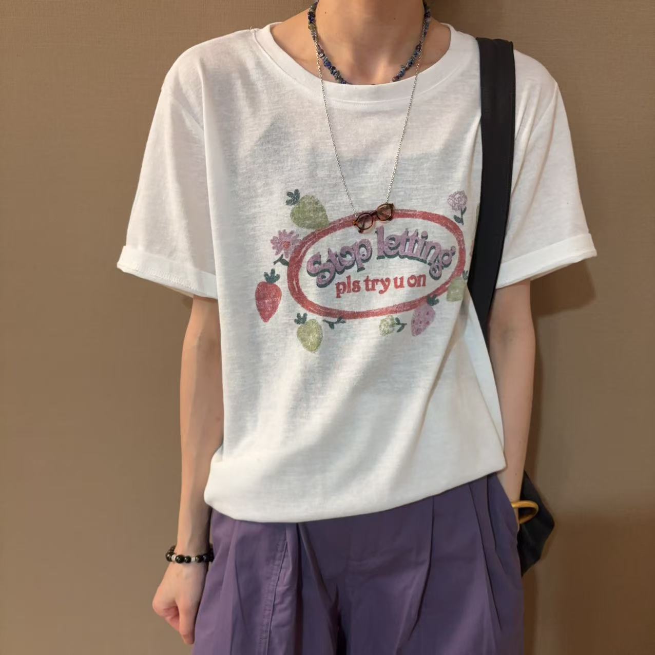 无感印花百搭T恤