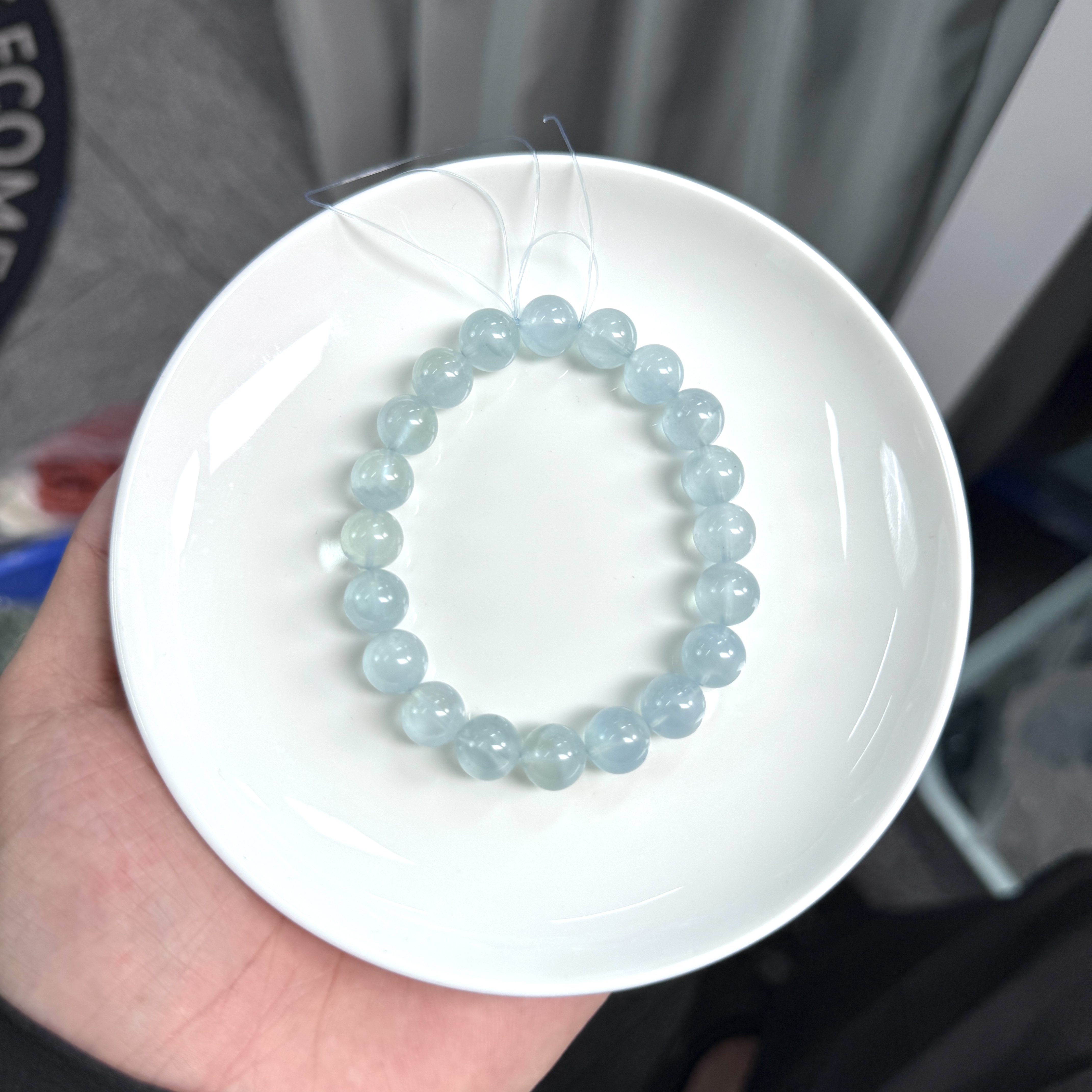 非金属树脂手链 【珠宝厂长】约10-10.5mm圆珠单圈手串