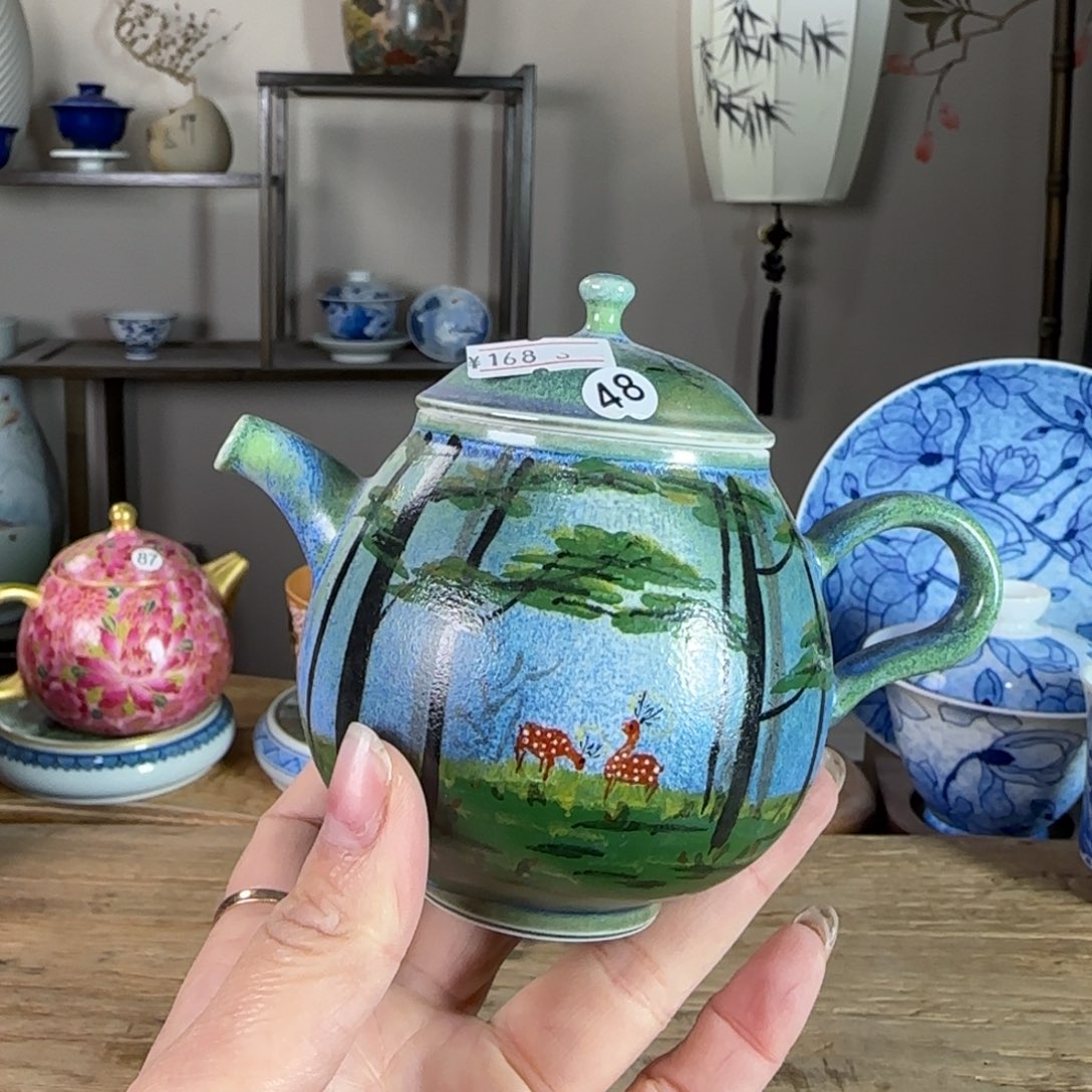 杯景德镇陶瓷柴烧多人