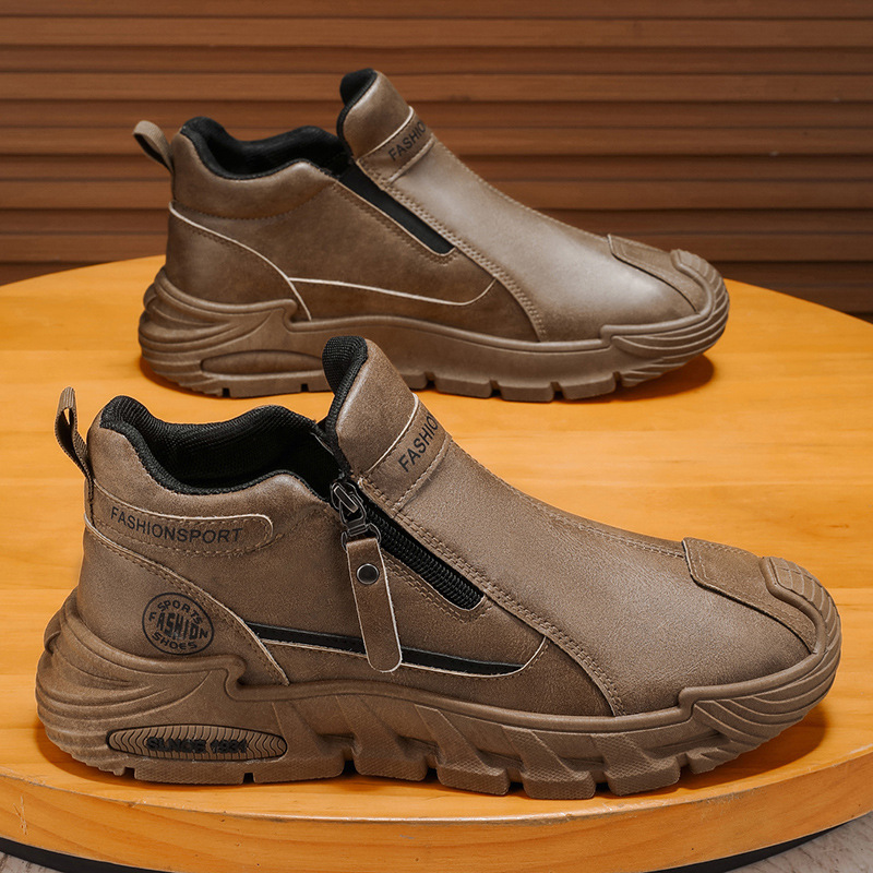男鞋秋季高帮劳保鞋男士休闲运动防滑耐磨工装鞋CF78