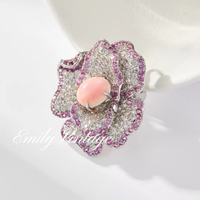 铜合金仿水晶耳饰 【3247】Emily Vintage珍藏款