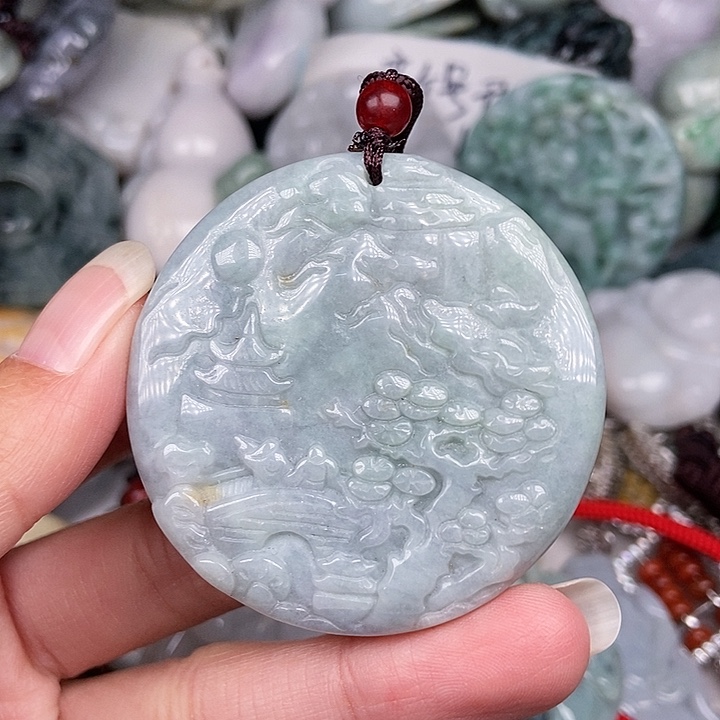 颈饰未镶嵌翡翠翡翠