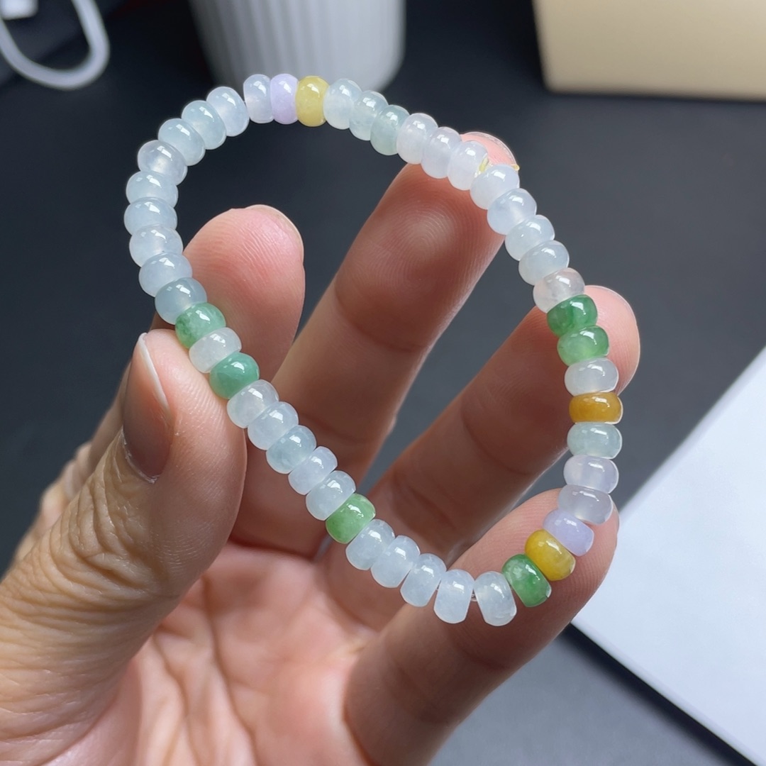 翡翠手链未镶嵌手串