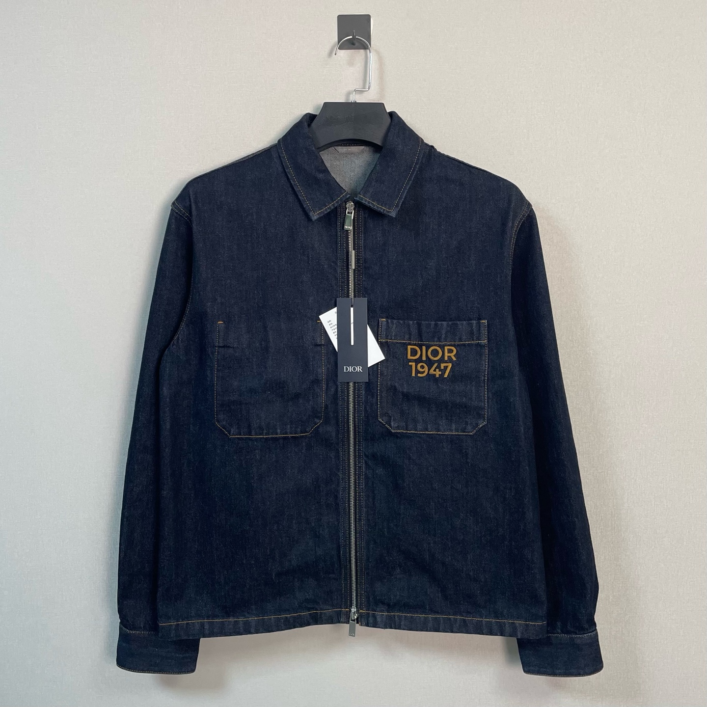 未使用 DIOR/迪奥 SS24字母牛仔夹克/46码/全新带吊/价14000