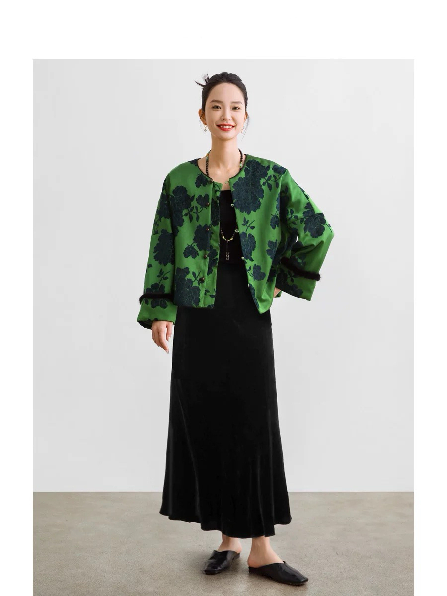 【提花外套】加棉外套长袖秋冬季外套260