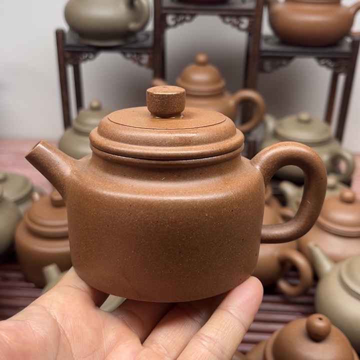 紫砂茶壶笑**毒青段退火烧得钟