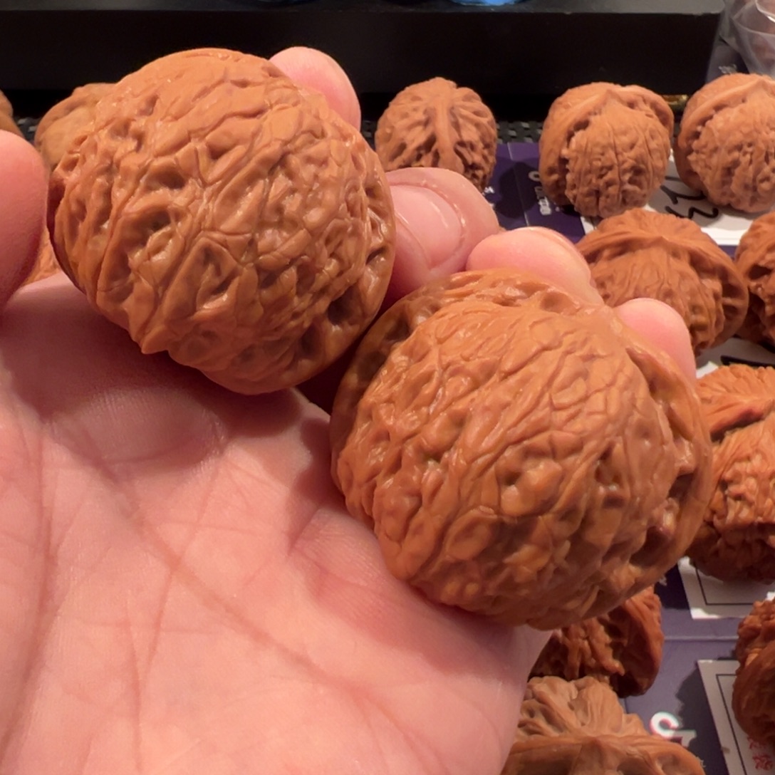 心***海文玩核桃把件乾隆磨40