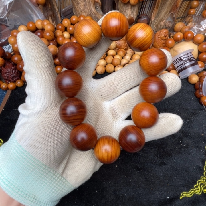 益***嚼手串/手链柏木（崖柏）五灵脂2.0瑕疵